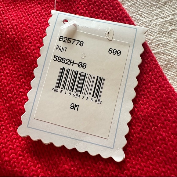 Vintage Hartstrings NEW Christmas SANTA Knit Sweater Outfit Newborn 6-9 Months - Picture 9 of 14